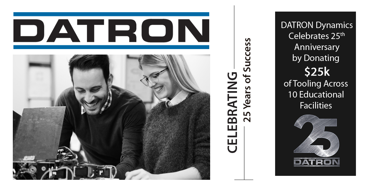 DATRON Dynamics庆祝25周年-捐赠2.5万美元
